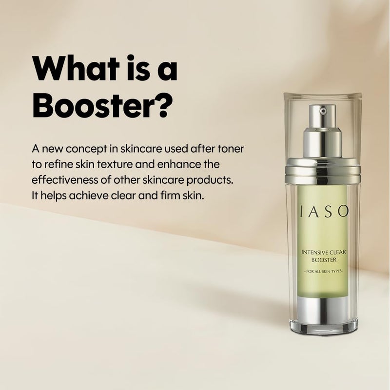 IASO INTENSIVE CLEAR BOOSTER | Skin Retexturizer, Powerful AHA/BHA, Soothing Aloe, Smooth Skin Texture, Skin Stress Rrelief Solutions, All Skin Types, Korean Skin Care, 1.18 oz - Image 2
